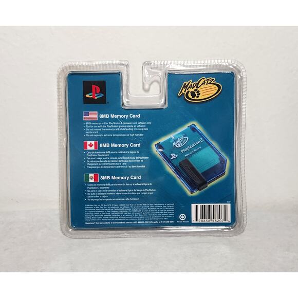 Mad Catz 8MB Memory Card PlayStation 2 Magic Gate SLUH-00069 New Sealed - Picture 5 of 5
